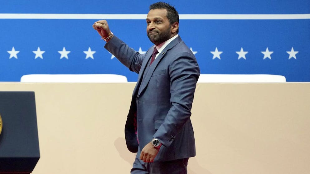 Kash Patel spricht bei einer Parade bei Donald Trumps Amtseinführung am 20. Januar 2025 in Washington. 