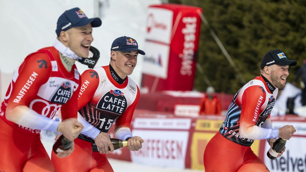 Tripletta svizzera in Vallese. Von Allmen è sorpreso dal suo stesso tempo, mentre Odermatt parla di una gara «perfetta»