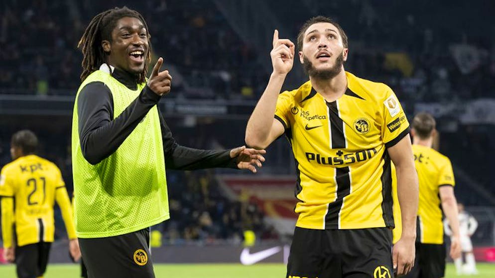 Hajdam the only scorer. YB beat Lugano and are now only five points behind leaders Basel