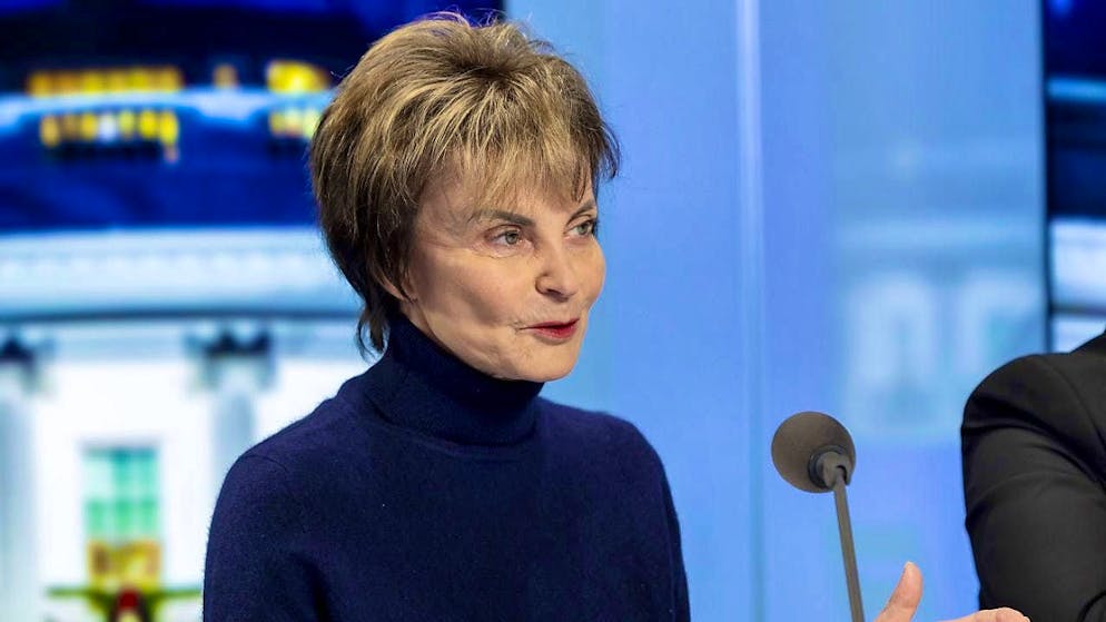 Former Federal Councillor Micheline Calmy-Rey expresses her surprise at the comments made by President Karin Keller-Sutter at the Munich Security Conference. (archive picture)