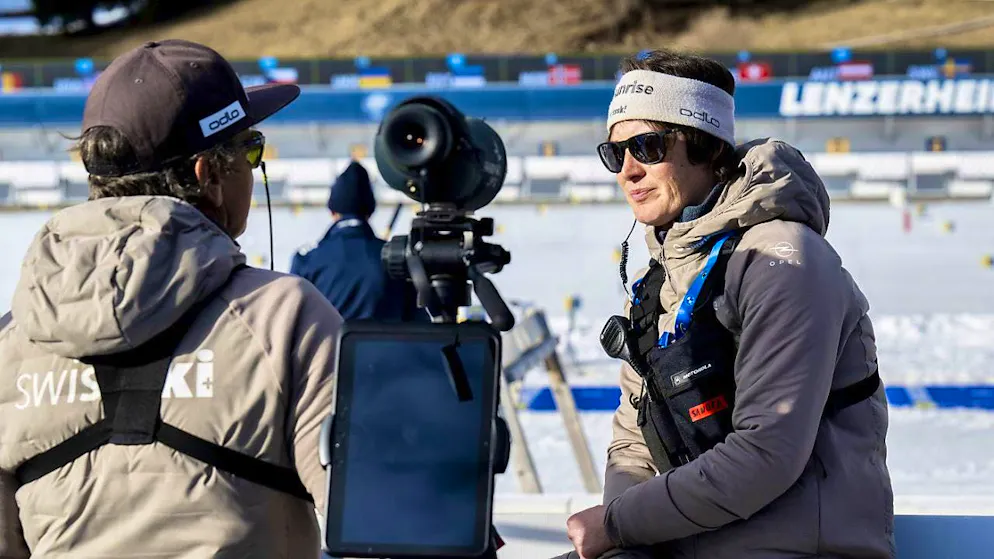 The Swiss crown is missing - Gallery. Draws an overall positive balance: Swiss head coach Sandra Flunger