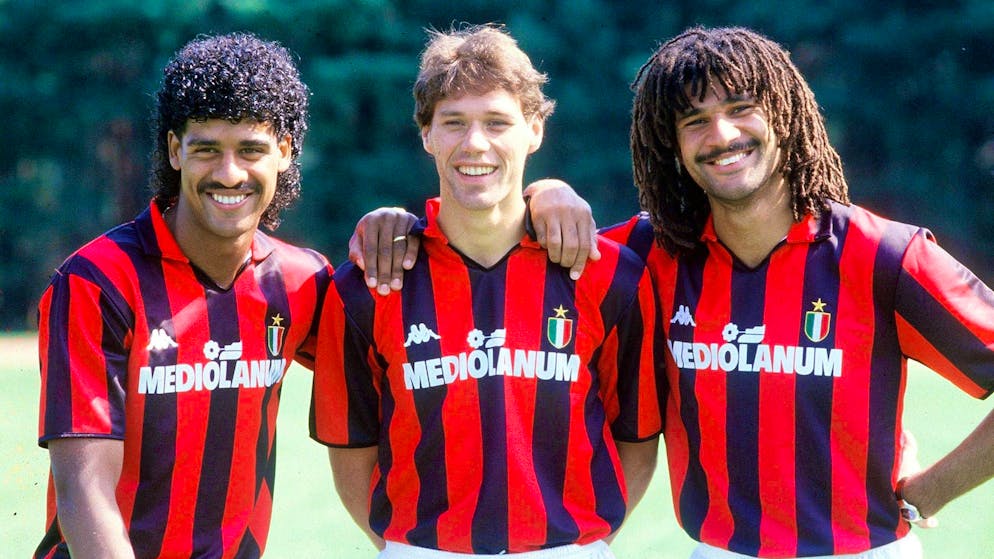 Frank Rijkaard, Marco van Basten e Ruud Gullit hanno entusiasmato le folle.