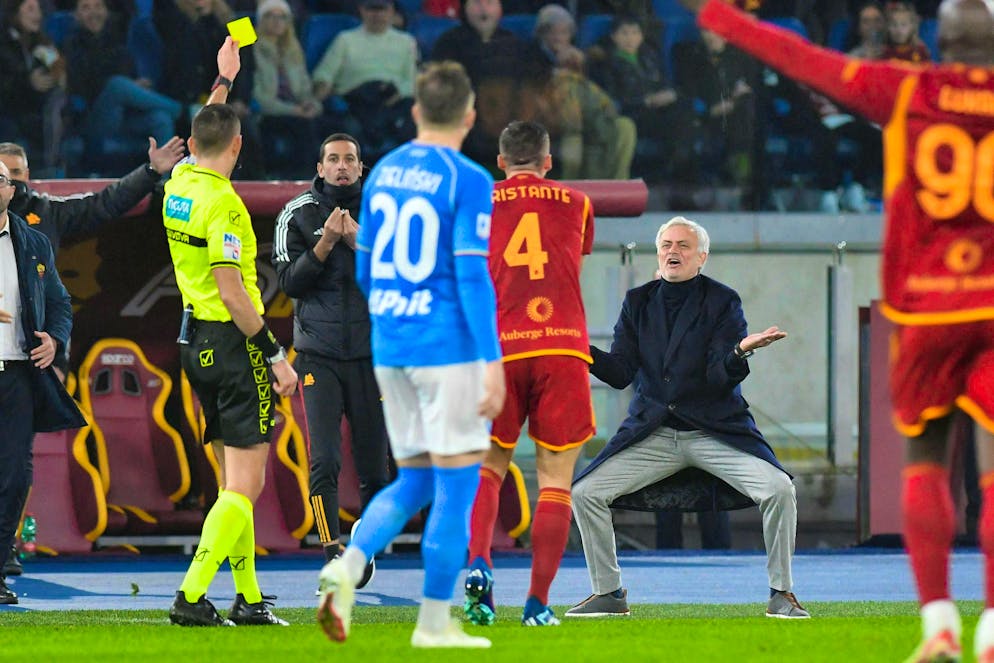 José Mourinho and referees - not always an easy relationship.
