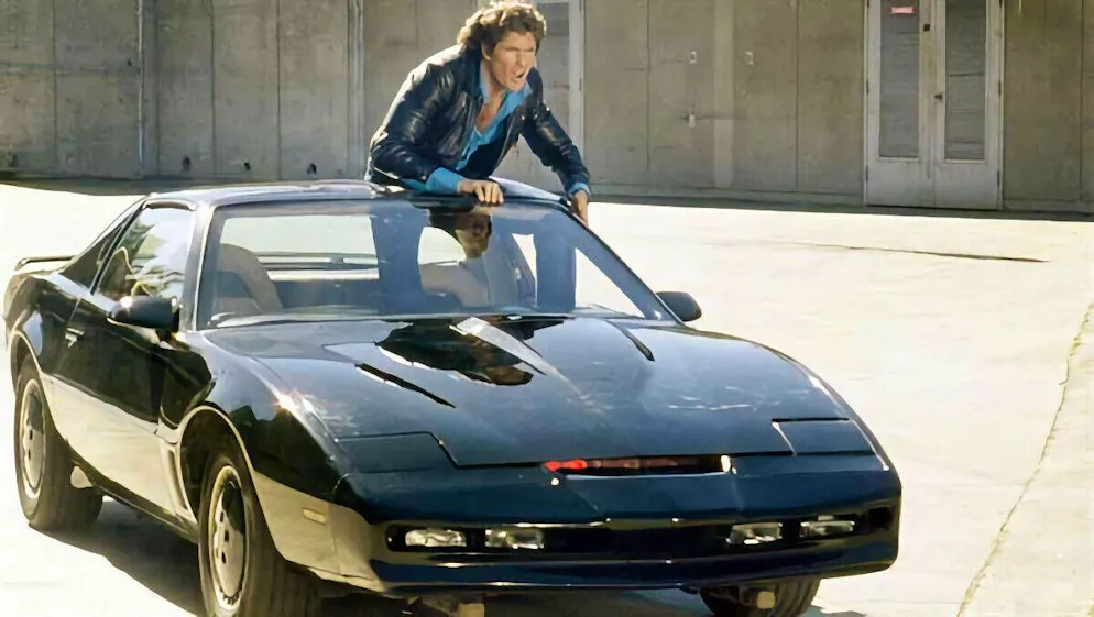 Er war der Star im Fernsehen der 80er - das sprechende Auto K.I.T.T aus der Serie Knight Rider.