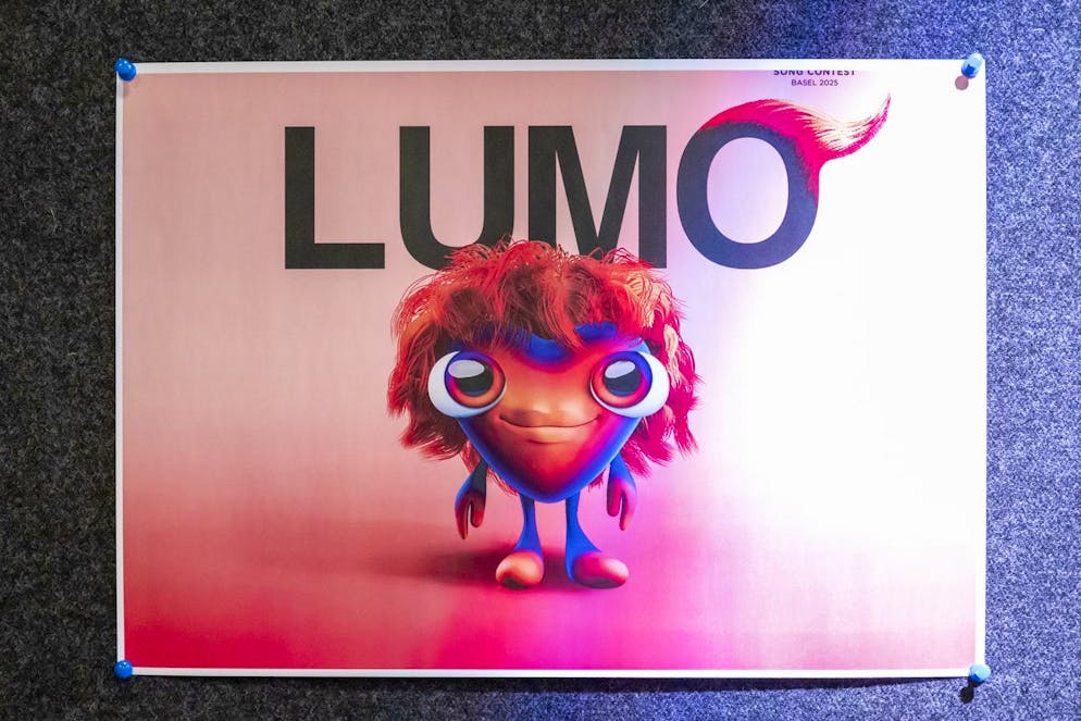 Lumo, la mascotte dell'Eurovision 2025 che si svolgerà a Basilea.
