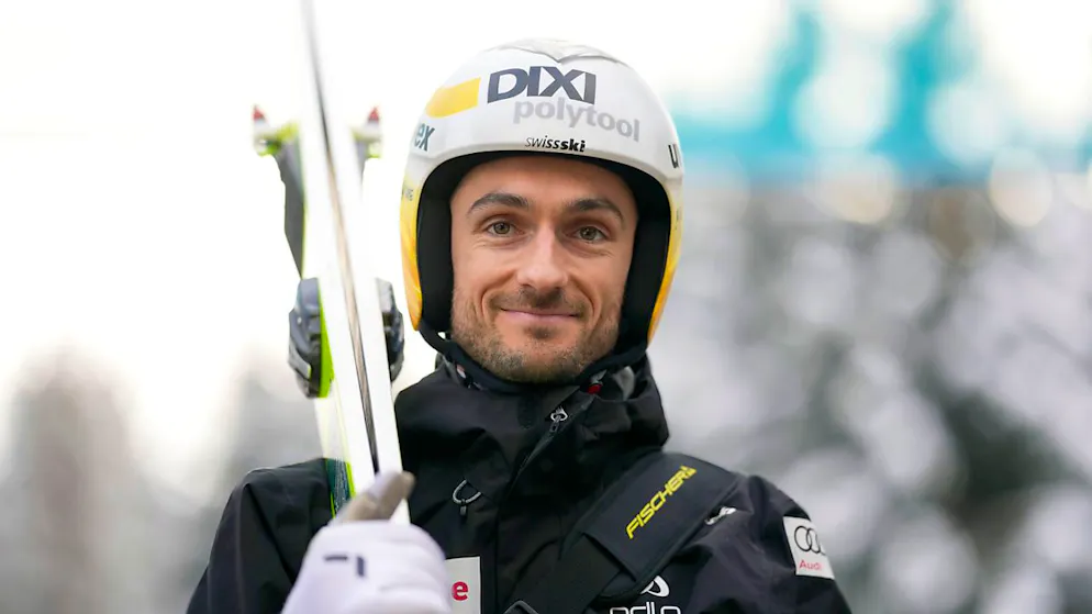 Simon Amman sticht einen der WM-Neulinge aus - Gallery. Im Training im breiten Mittelfeld: Killian Peier, WM-Bronzegewinner von 2019.