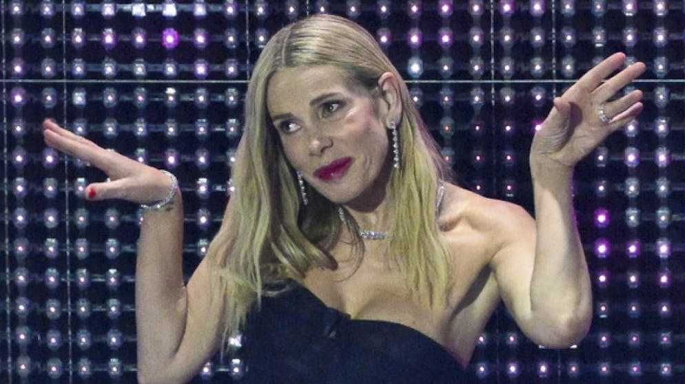 Alessia Marcuzzi a Sanremo.