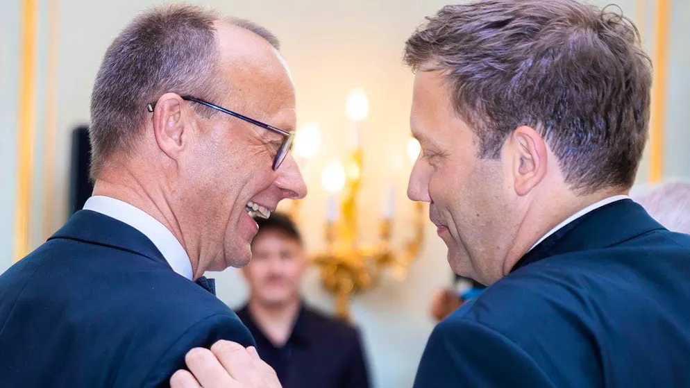 "We can't wait until early summer": Friedrich Merz (left) and Lars Klingbeil will lead the coalition negotiations in Berlin.