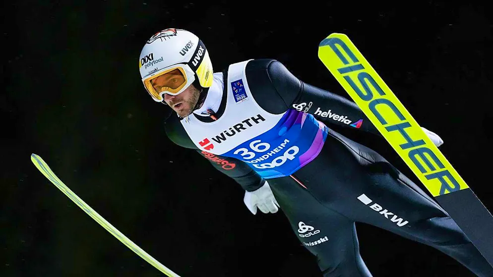 Fine jump to 104 m: Killian Peier finished the World Championships qualification from the small hill in a strong 4th place