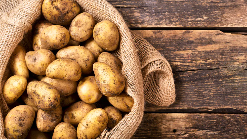 If you are planning to prepare a large portion of potatoes, you can use the dishwasher as a kitchen aid to wash the potatoes.