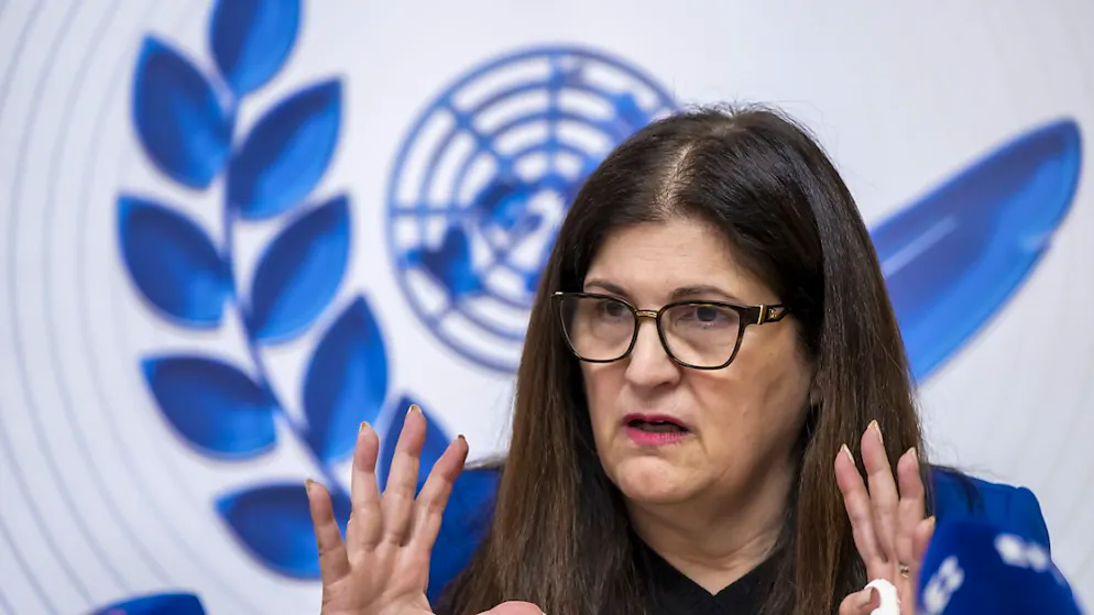 Die stellvertretende palästinensische Aussenministerin Varsen Aghabekian begrüsst die  internationale Konferenz vom 7. März in Genf.
