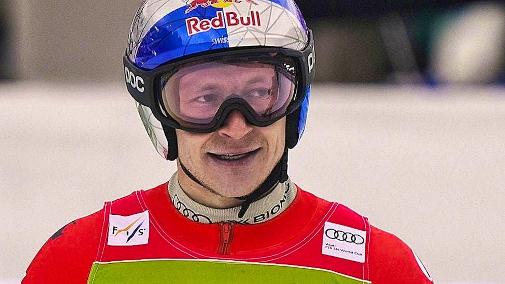 Marco Odermatt takes the 84th World Cup podium of his career in Kranjska Gora. That is a Swiss record.