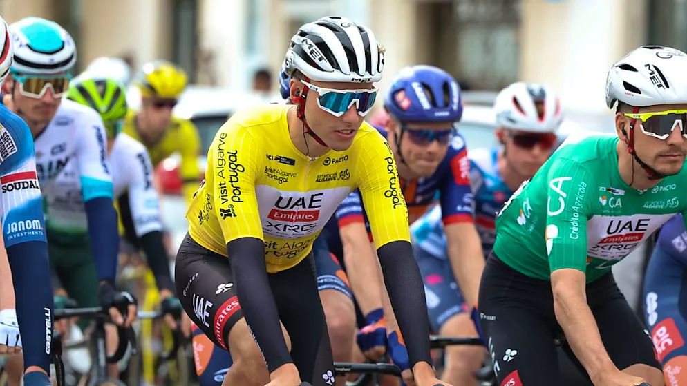Jan Christen  vergangene Woche im gelben Leadertrikot der Algarve-Rundfahrt.