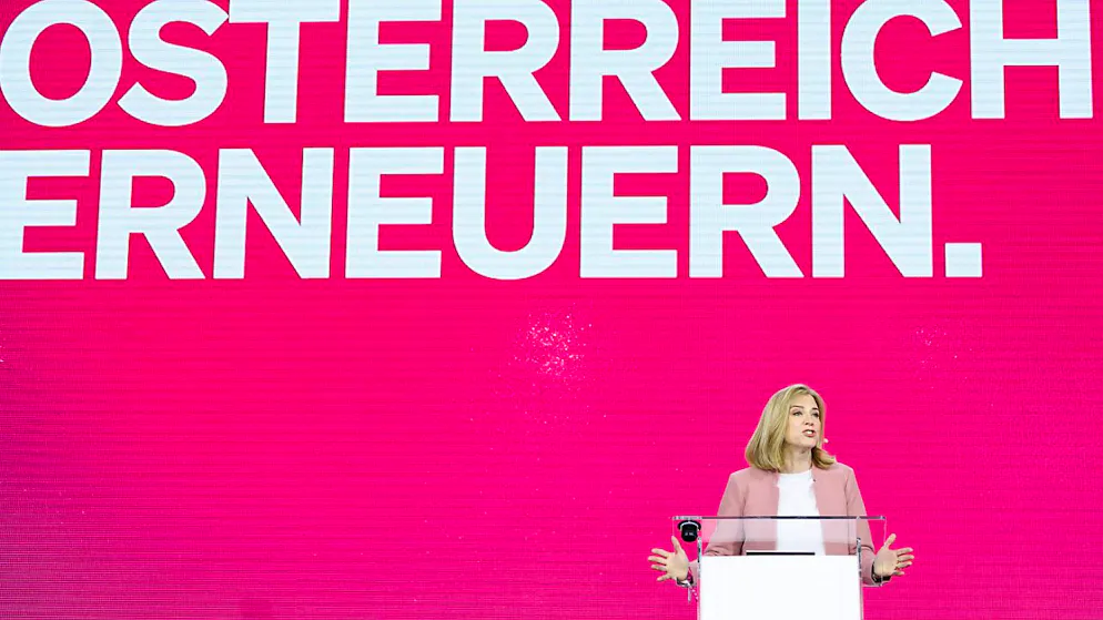 Die designierte Außenministerin Beate Meinl-Reisinger von den Neos. Foto: Tobias Steinmaurer/APA/dpa