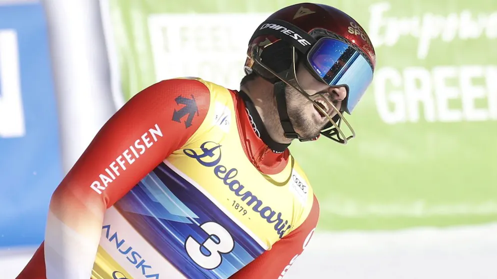 Loïc Meillard fährt im Slalom von Kranjska Gora knapp am Podest vorbei.
