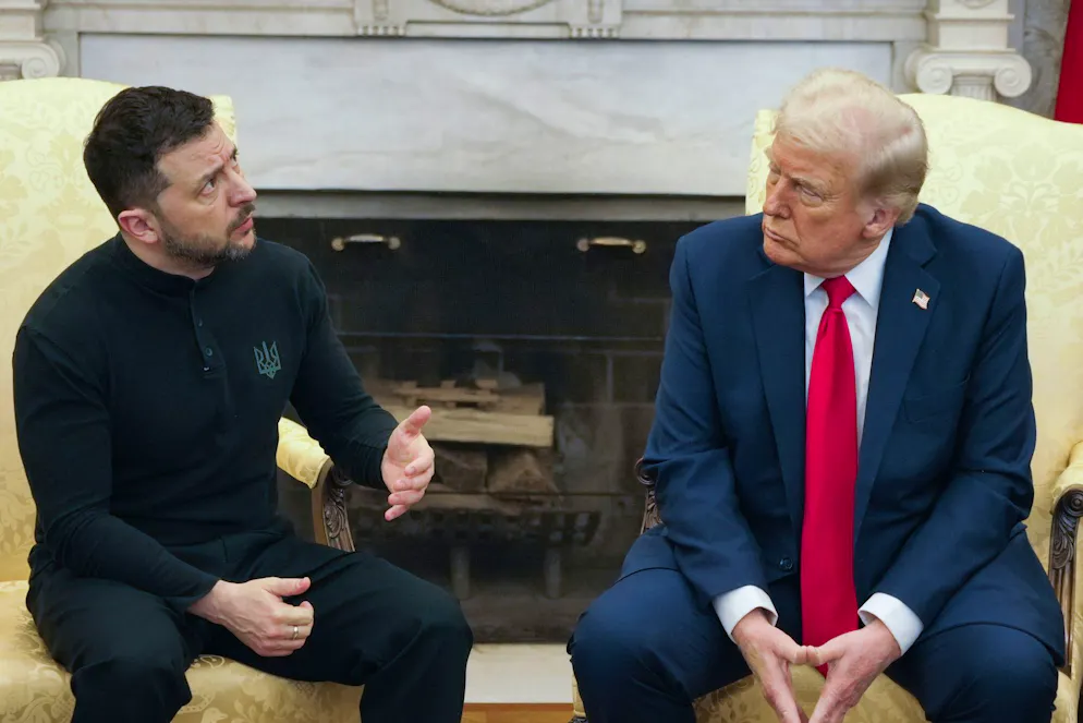In Washington hatte sich Selenskyj einen heftigen Wortwechsel mit Trump geliefert.