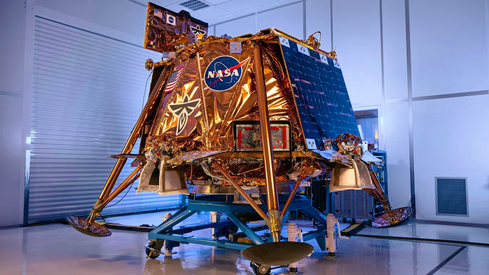 Ten instruments are on board the "Blue Ghost" lander.
