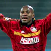 MUN13 - 19990414 - MUNICH; GERMANY: Bayer Leverkusen's Brazilian midfielder Ze Roberto celebrates, after scoring the 2-0 lead for his team against 1860 Munich, during their German Bundesliga clash at the olympic stadium in Munich, Wednesday, 14 April 1999. Leverkusen won 2-0. (Digital Image) EPA PHOTO DPA/JAN NIENHEYSEN