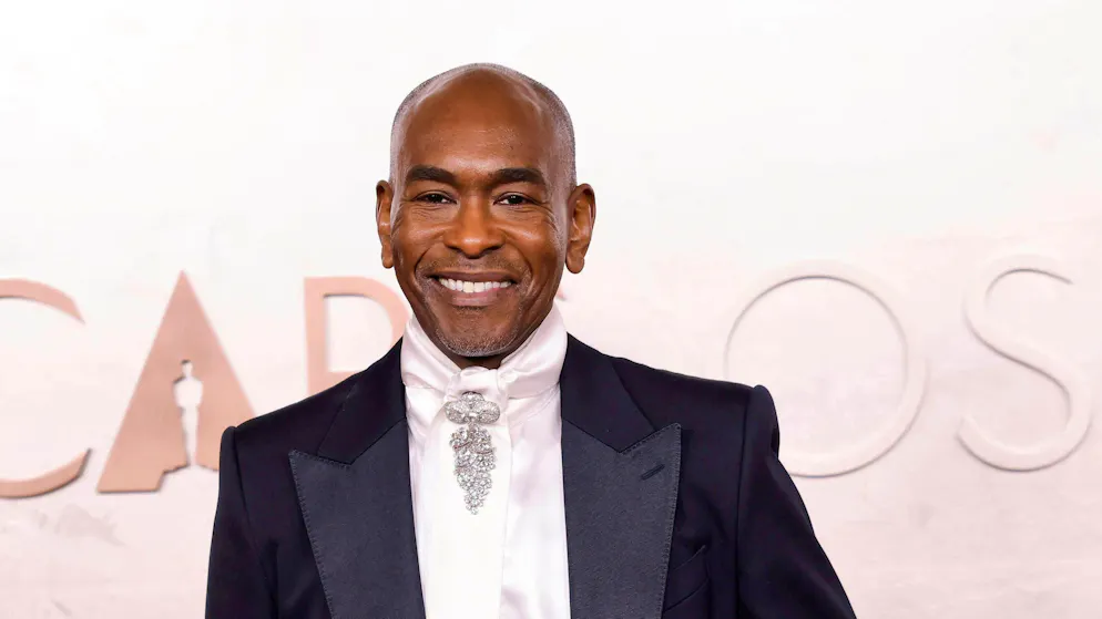 Costume designer Paul Tazewell on the red carpet - before he won the Oscar.