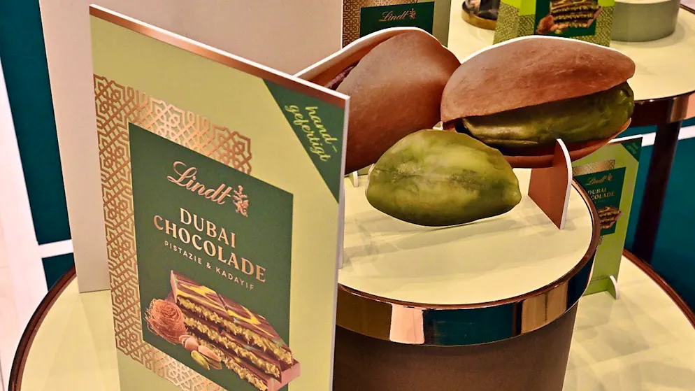 The hype surrounding Dubai chocolate is not over yet. Lindt & Sprüngli wants to continue making money with the pistachio and Kadayif creation in 2025.(archive image)
