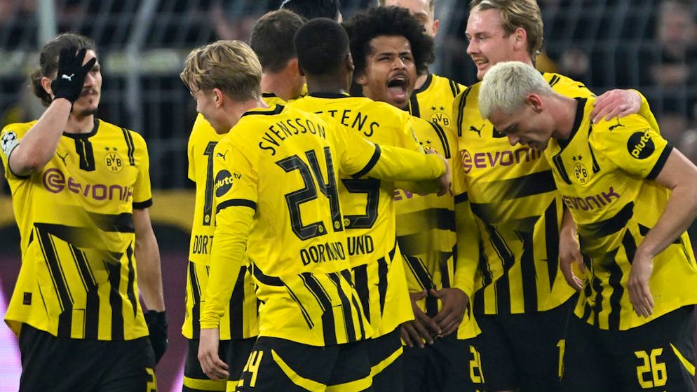Dortmund jubelt über das herrliche 1:0 von Karim Adeyemi.
