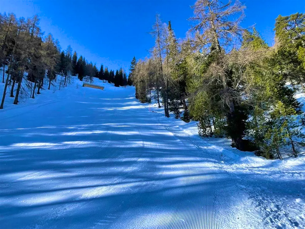 The woman died on the piste.