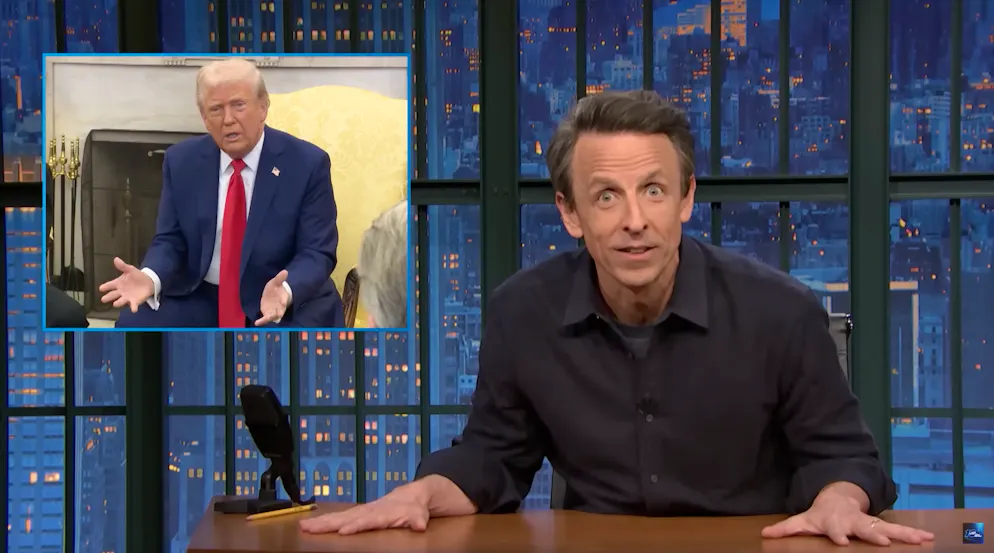 Meyers kann seinem Präsidenten nicht folgen: «Was kam aus Hunter Bidens Badezimmer? Die Russland-Untersuchung? Der Laptop? Die rohe Erde? Ernsthaft: Worüber redest du?» Wieso «rohe Erde»? Weil Trump mehrfach von «raw earth» statt «rare earths» gesprochen hat.