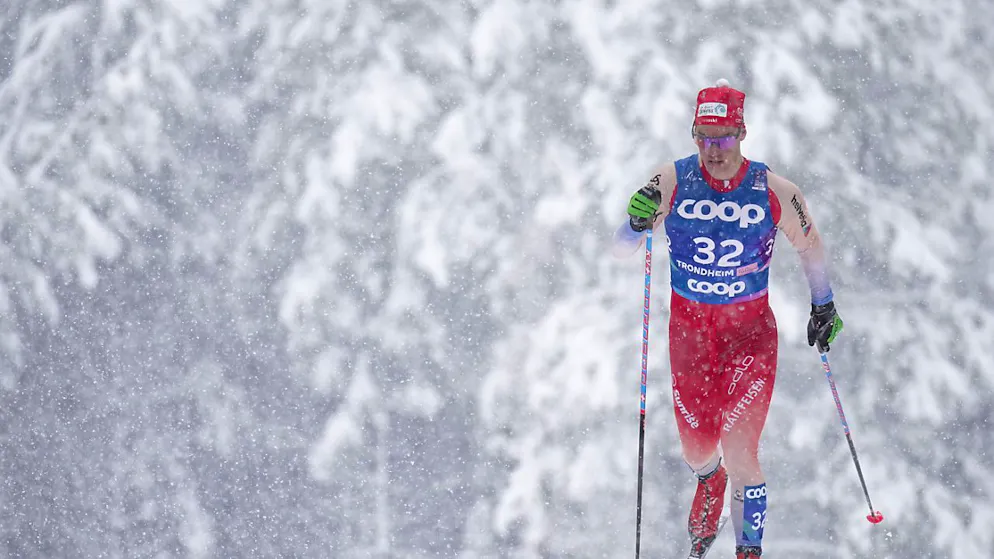 Gibt Schub im Schneefall: Cyril Fähndrich.