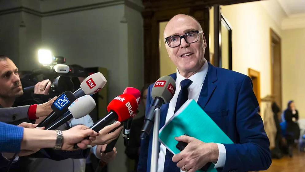 Central Federal Council candidate Martin Pfister after hearing with the FDP parliamentary group: "I believe I have scored points."