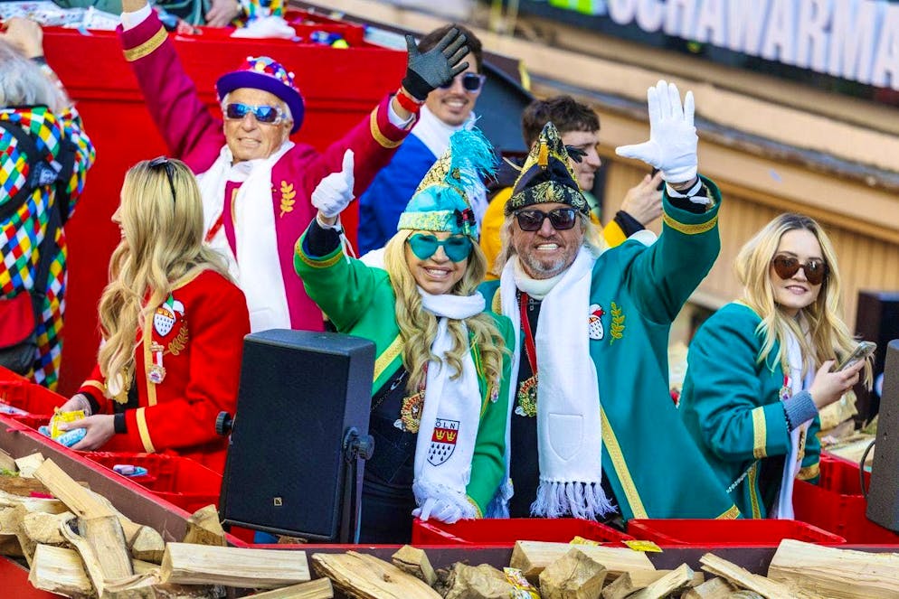 The Geissens took part in the Cologne Carnival for the first time this year on a float.