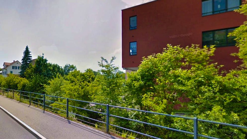Behind the railing is the Uetiker Mülibach, where dozens of fish died due to the chlorine in the water.