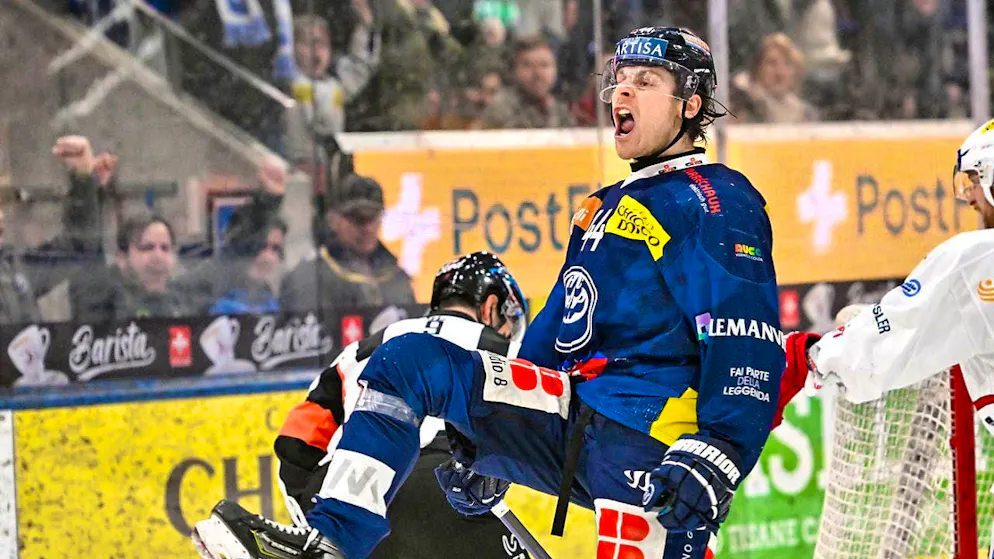 Ambri's André Heim is happy about the decisive 2-1 win against the Rapperswil-Jona Lakers