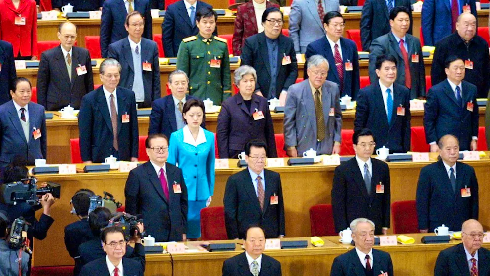 The People's Congress with around 3,000 delegates is meeting today in the Great Hall of the People in Beijing.