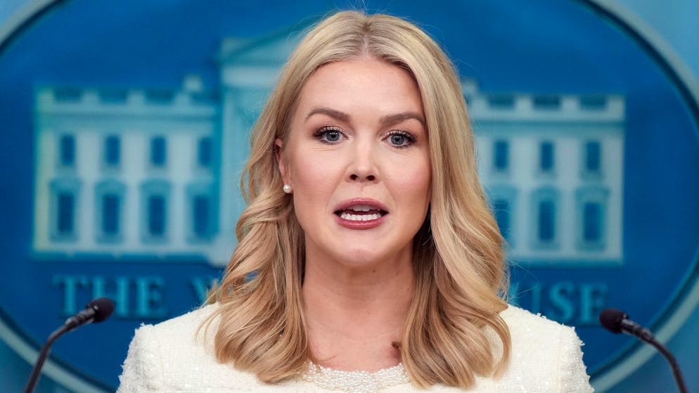 Die Sprecherin des Weissen Hauses, Karoline Leavitt. (Archivbild)