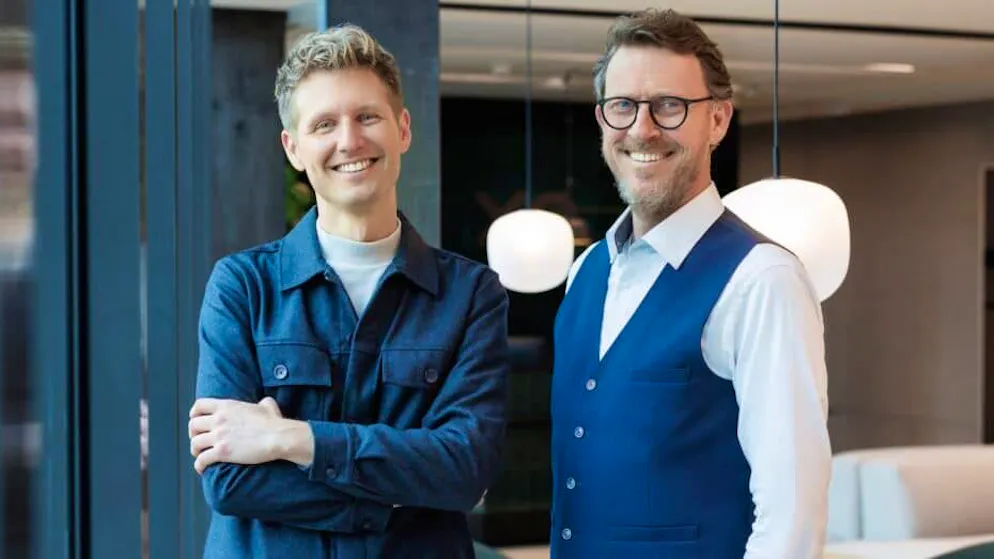 Samuel Läubli, CEO von Supertext (links), und Fabian Dieziger, Mitgründer und VR-Delegierter von Supertext.