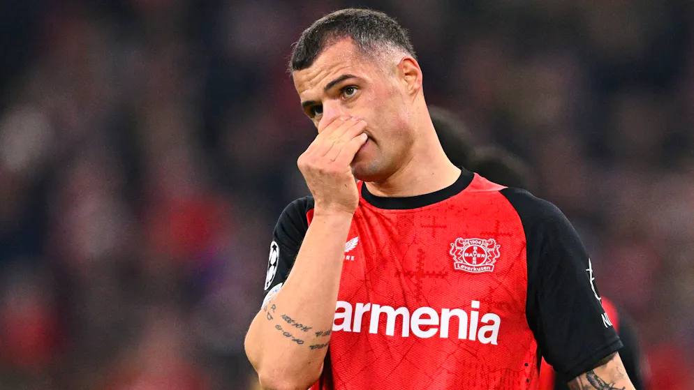Granit Xhaka und Leverkusen müssen im Rückspiel aufdrehen.