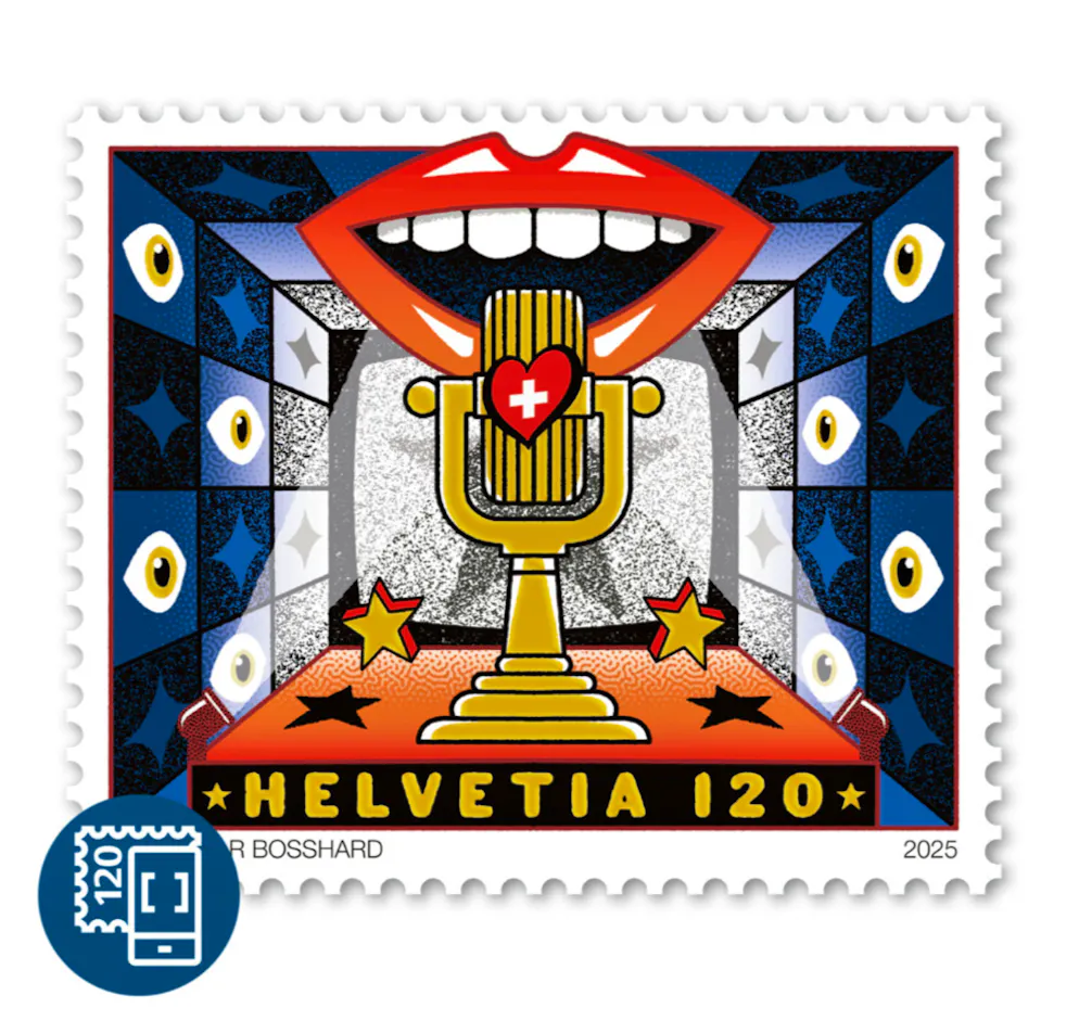 Die Post hat eine Sonderbriefmarke erstellt – wegen des ESC.
