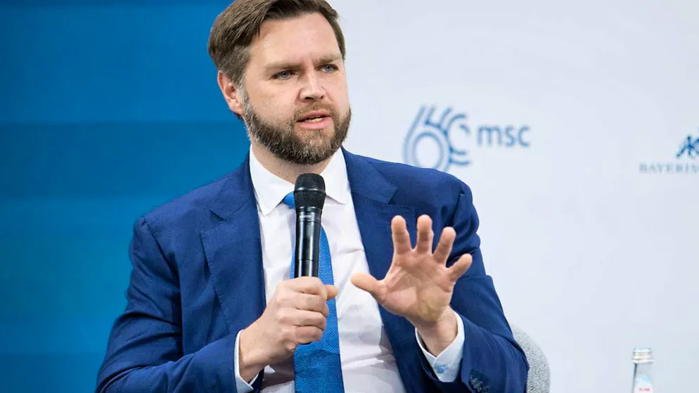 The appearance of US Vice President J.D. Vance at the Munich Security Conference in mid-February led to a statement by the National Council's Security Policy Committee. (archive picture)
