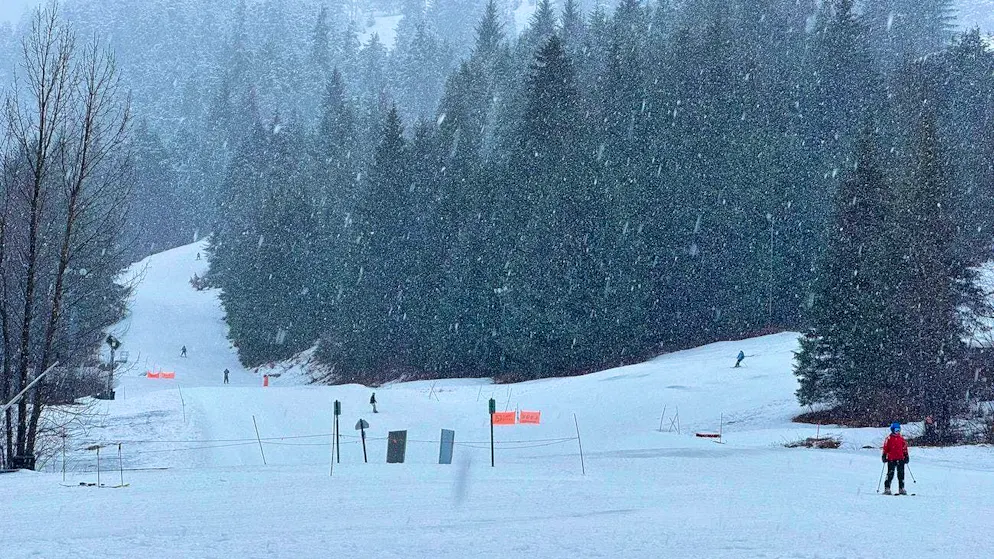 The Alyeska Resort in Girdwood, Alaska, the day after the avalanche.