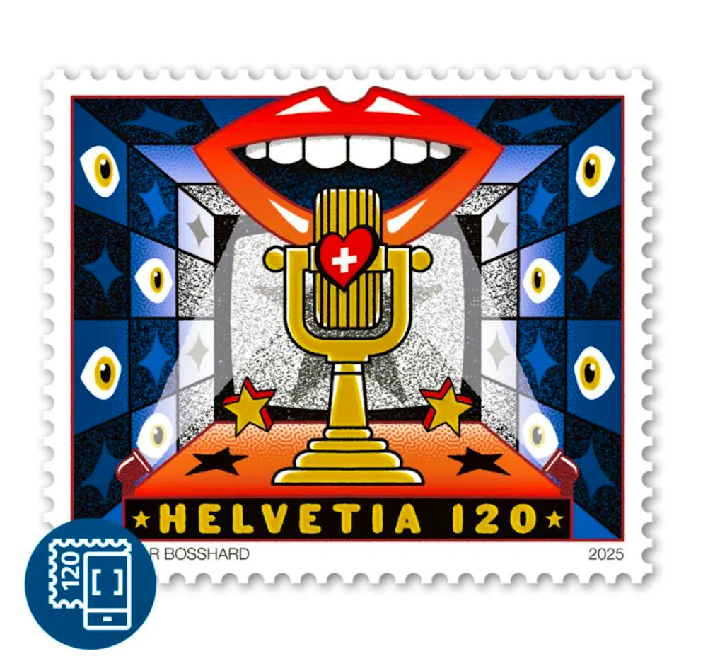 Swiss Post has created a special stamp - because of the ESC.
