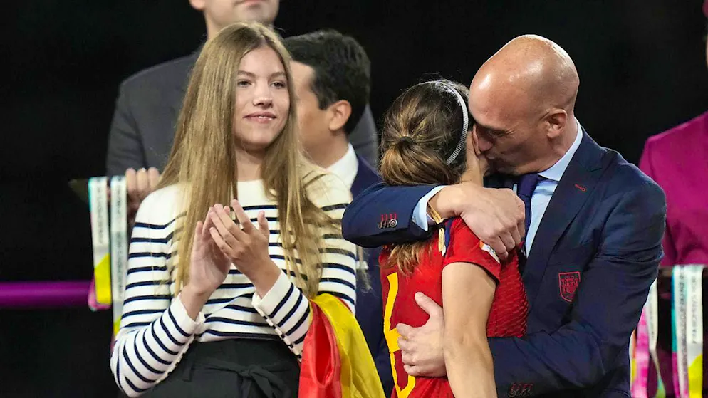 The kissing scandal that shook the Spanish football world.