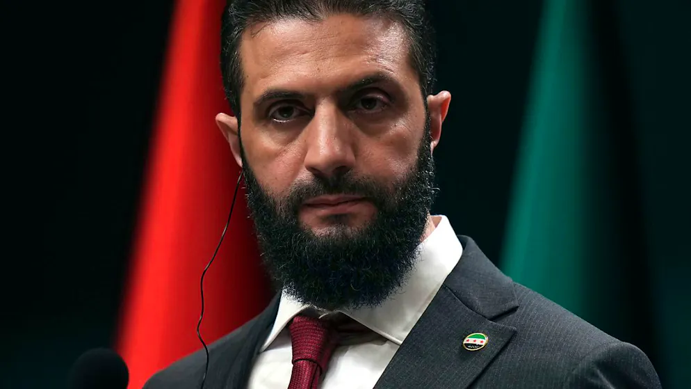 ARCHIV - Syriens Übergangspräsident Ahmed al-Scharaa. Foto: Francisco Seco/AP/dpa