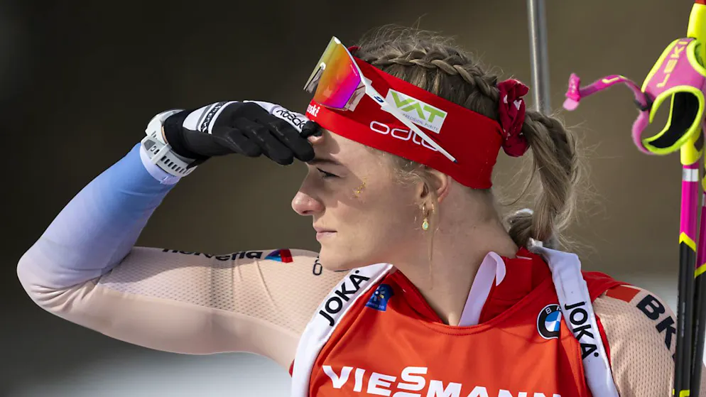 Spitzenplatz in der Verfolgung noch immer möglich: Als beste Schweizerin klassierte sich Amy Baserga beim Biathlon-Weltcup in Nove Mesto im Sprint auf Platz 18