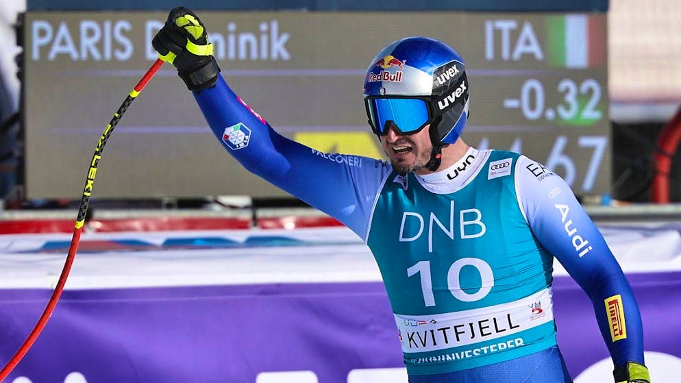 Only Dominik Paris is faster in Kvitfjell than the Swiss quartet of Marco Odermatt, Stefan Rogentin, Franjo von Allmen and Alexis Monney