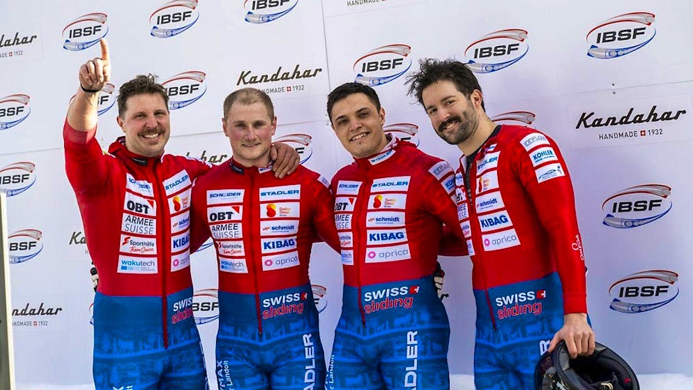 Michael Vogt (right) is the only Swiss to have finished on a World Cup podium this season
