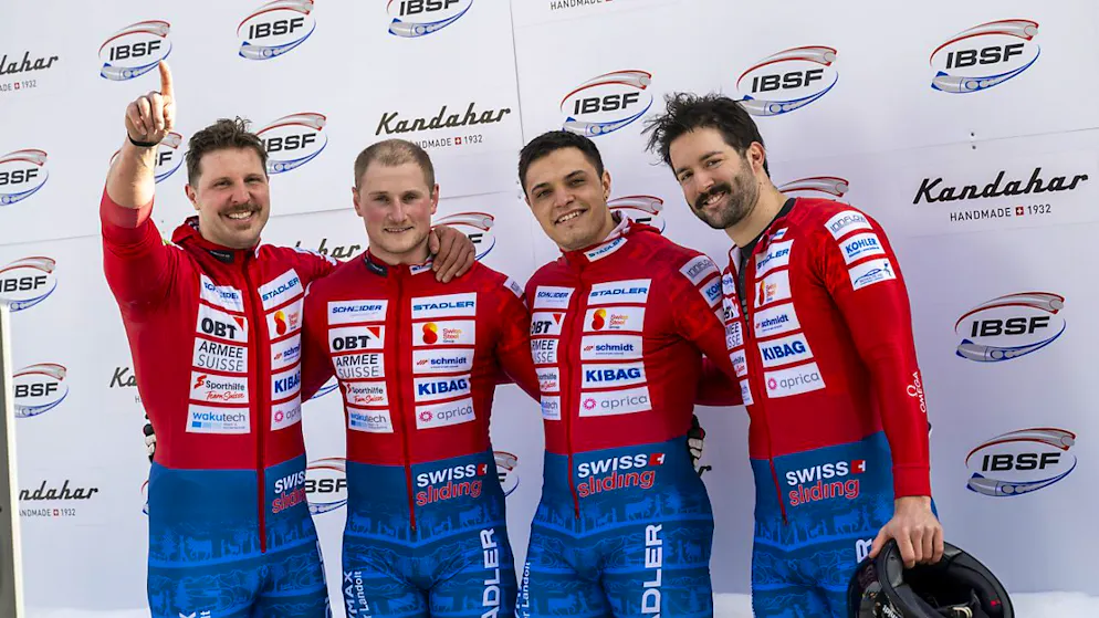 Michael Vogt (rechts) ist der einzige Schweizer, der in dieser Saison auf ein Weltcup-Podest gefahren ist