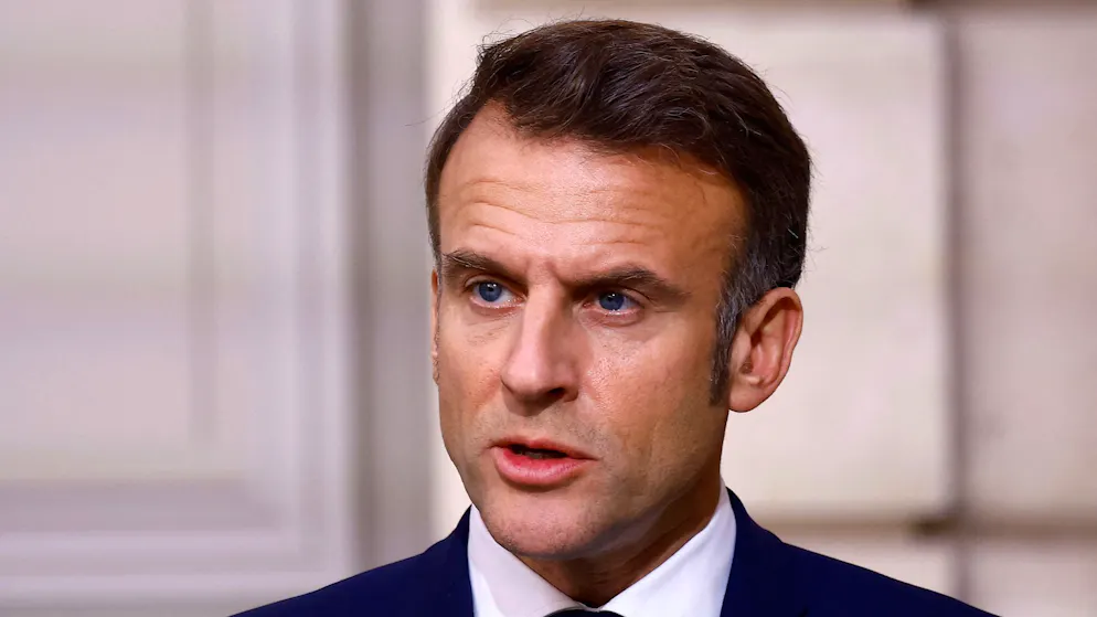 Fordert Sicherheitsgarantien für dich Ukraine: Der französische Präsident Emmanuel Macron. (Archivbild)