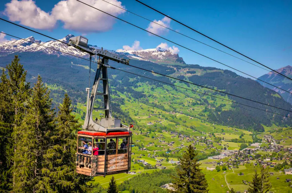 The Grindelwald-Pfingstegg AG aerial cableway.