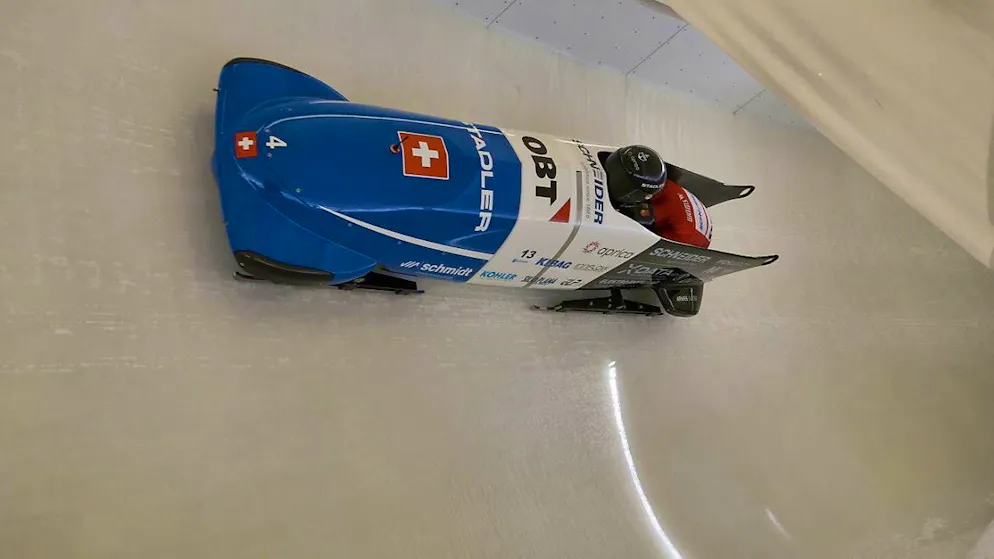 Two good, but not perfect runs: Michael Vogt and Andreas Haas are in 5th place at the halfway point of the two-man bobsleigh World Championships in Lake Placid