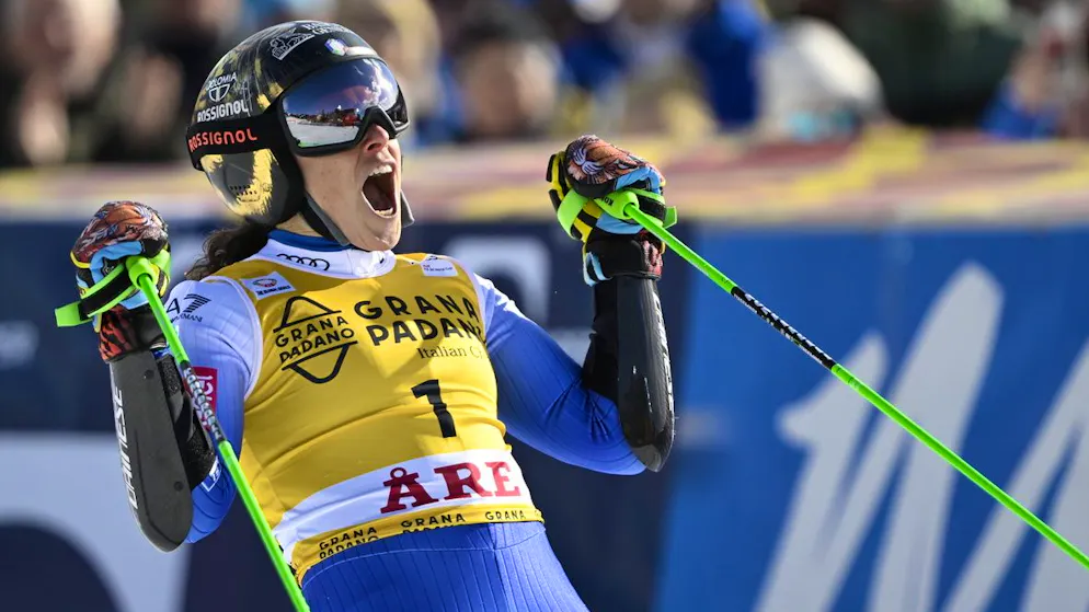 Giant slalom in Are. Brignone once again in a class of her own - Rast best Swiss in eighth place